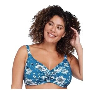 ArteSands Fleur Du Champ Monet DD-E Soft Cup Underwire Top: Multi Blue NWT